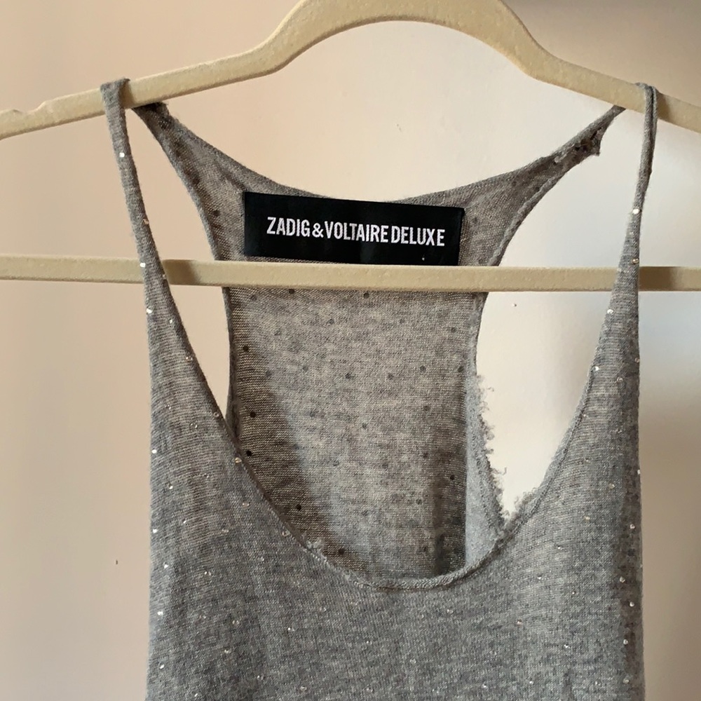 NWOT Cashmere Rhinestone Tank